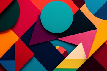 Abstract Geometric Shapes Background