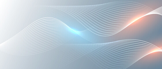 Abstract background with dynamic waves. Vector Illustration
