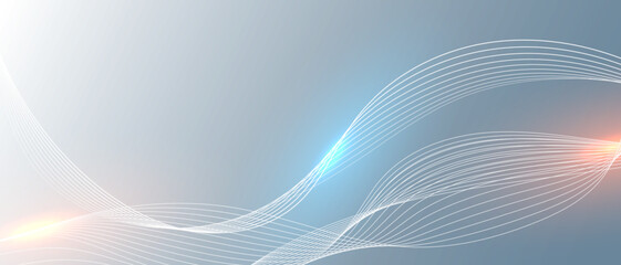 Abstract background with dynamic waves. Vector Illustration
