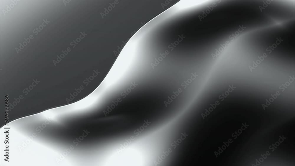 Poster liquid 3d texture moves and bends in waves. design. background animation with liquid fabric bends. f
