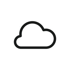 Climate vector icon. Cloud flat sign design. Meteorology weather icon. Cloud symbol pictogram. UX UI icon
