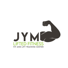gym Lifted Fitness minimalist logo design
