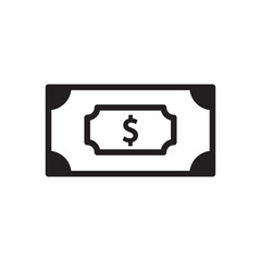 Money vector icon. Cash icon. Cash flat sign design. Money symbol. Cash outline icon. Dollar pictogram. UX UI icon