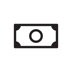 Money vector icon. Cash icon. Cash flat sign design. Money symbol. Cash outline icon. Dollar pictogram. UX UI icon