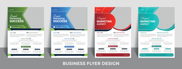 Modern, Creative, Corporate Business Flyer Design Template