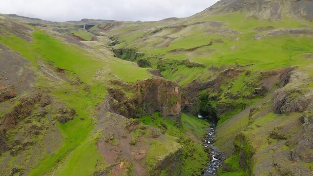 Icelandic landscape - Drone Video