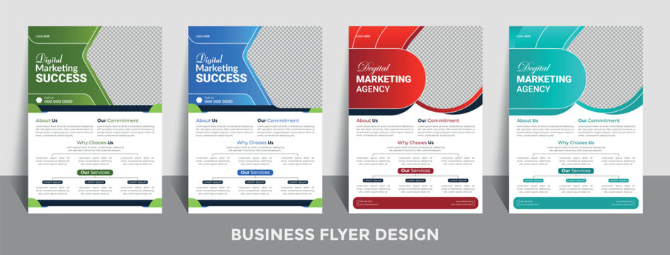 Modern, Creative, Corporate Business Flyer Design Template