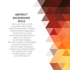 Colored modern triangular background. Vector design element. eps 10