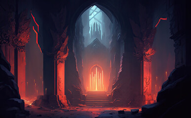 mystic dungeon entrance, AI