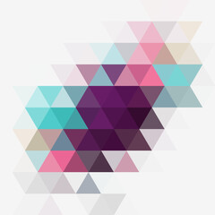 Obraz premium abstract colorful triangle pattern background. vector illustration. eps 10