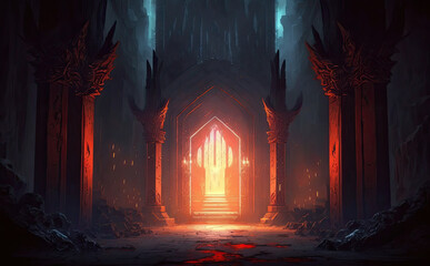 mystic dungeon entrance, AI