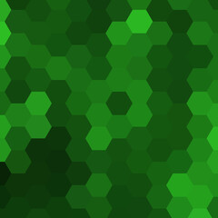 Fototapeta na wymiar Green hexagons. polygonal style. Vector abstract illustration. eps 10