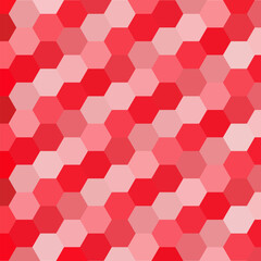 Fototapeta na wymiar Light Red vector background with set of hexagons. Illustration with set of colorful hexagons. New template for your brand book. eps 10