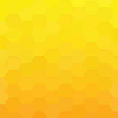 Hexagon geometric yellow white gradient color pattern background. Abstract graphic design technology and energy concept. eps 10