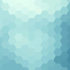beautiful light blue color hexogonal background. vector illustration. polygonal pattern. design for banner, presentation, wallpaper. eps 10