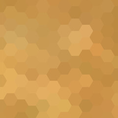 Golden geometric background in polygonal style. Color vector illustration. eps 10