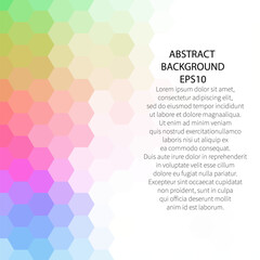 Pink hexagon background. polygonal style. Modern presentation layout. eps 10
