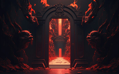 The gates  to hell