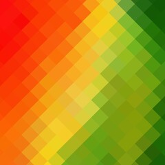 beautiful yellow, orange color pixel background. raster copy illustration. polygonal pattern. design for banner, presentation, wallpaper. eps 10