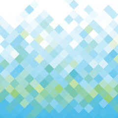 Blooming pixel template. Blue and white pixel background. Vector illustration for your graphic design.Vector illustration for your graphic design. eps 10