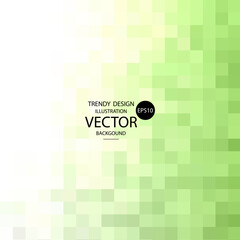 Pixel background. The concept of games background. Squares pattern background. Minecraft concept. Vector illustration. Light Green vector abstract textured polygonal background. Green pixel. eps 10