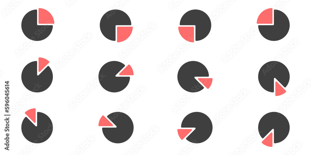 Poster stopwatch vector set icon. countdown timer vector collection. time interval on the stopwatch icon. q