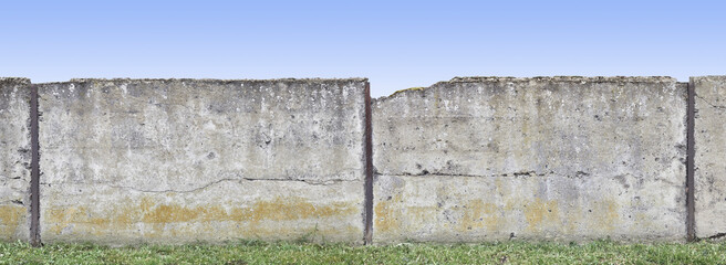 Cracked old concrete wall, can be combined with the second version to create an even larger image...