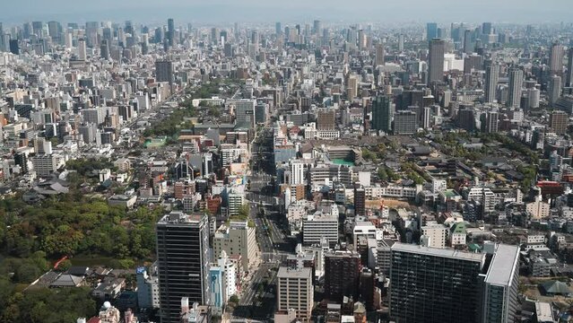 大阪市中心部の街並み