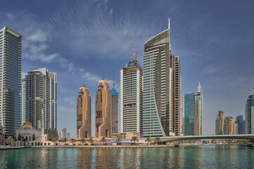 Obraz na płótnie Canvas Dubai Marina cityscape