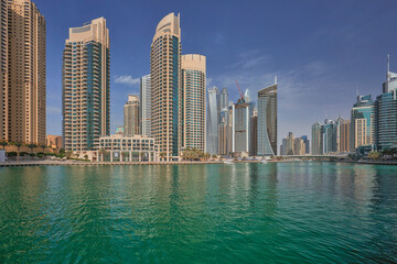 Plakat Dubai Marina cityscape