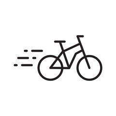 Bicycle vector icon. Bicycle flat sign design. Bicycle symbol pictogram. UX UI icon