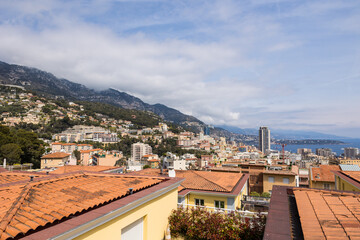 Fototapeta na wymiar Quartier des Moneghetti dans la Principauté de Monaco