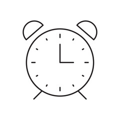 Alarm clock vector icon. Reminder clock vector flat sign design. Time watch symbol pictogram. UX UI icon