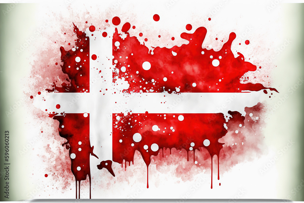 Poster Image of watercolor splash and explosion abstract art . Admirable Generative AI image .