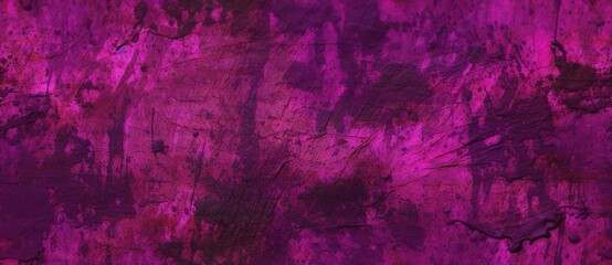 Vibrant acrylic painted purple or magenta grunge texture, grainy and distressed painted wall, decorative purple or magenta floor surface, retro pattern seamless purple background vector illustration.