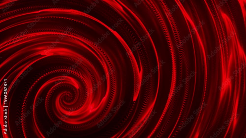 Poster metallic silk water spiral. concentric optical illusion. abstract point digital wave of particles. t