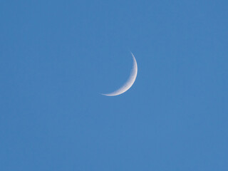 Obraz na płótnie Canvas Young moon, moon in the sky.