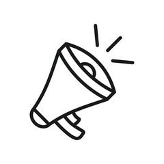 ADS vector icon. Megaphone icon. Advertising vector flat sign design. Loudspeaker symbol pictogram. UX UI icon