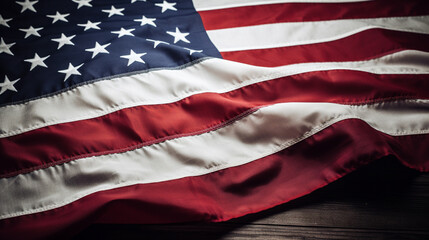 Obraz premium American flag background, Generated AI