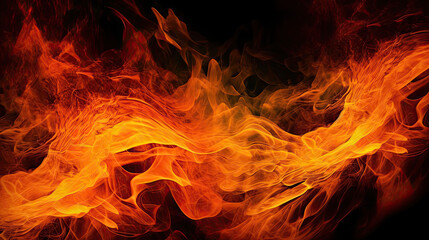 Fiery Flames Texture: A Bold and Intense Design Element, banner, AI