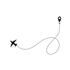 Airplan Flight Route Line 