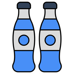 An icon design of milk bottles