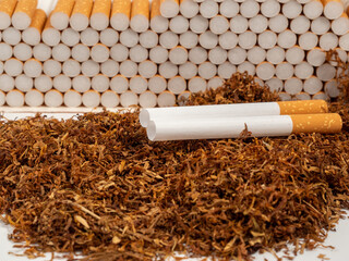 Tobacco and cigarette cases. Cigarettes and tobacco.