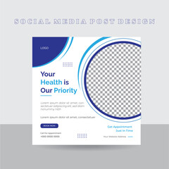 Social media post design template