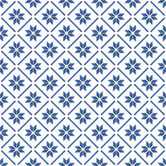 Mediterranean pattern blue and yellow theme