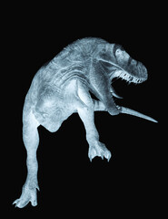 Obraz na płótnie Canvas tyrannosaurus rex in white background