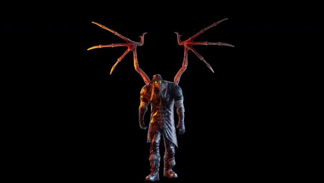 Plague Doctor VJ Loop &ndash; terrible plague doctor with crow-like skull come here from medieval Europe to cure you! This motion graphics is perfect to use in your next halloween and gothic parties 