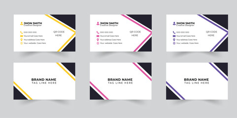 Business card design free Free vector elegant business card modern and clean professional business card template