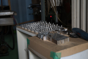 Parts cut by a machining center
