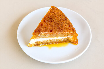 Turkish Dessert Sobiyet Baklava, mussels baklava and classic baklava with Pistachio . Didye, Cevizli, Fistikli Baklava, top view.